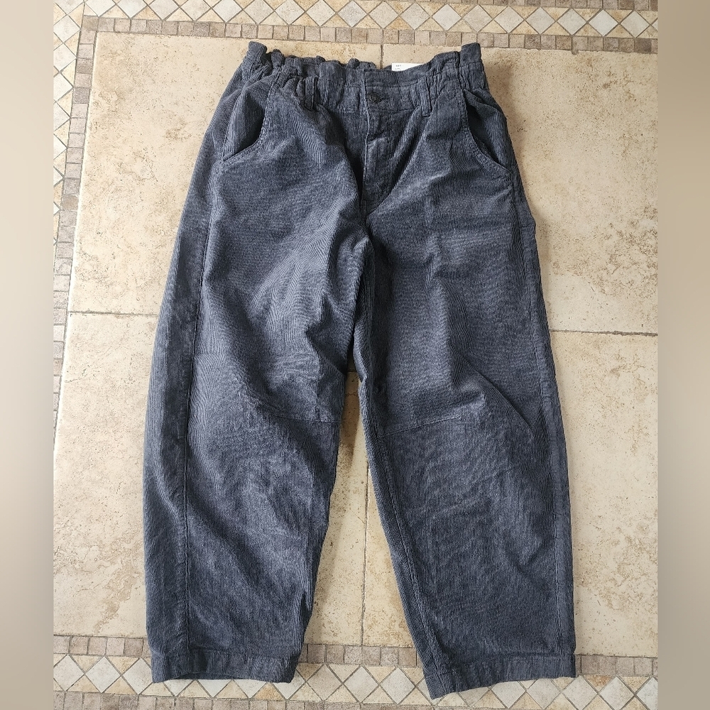 American Eagle Outfitters Dark Gray Corduroy Barrel